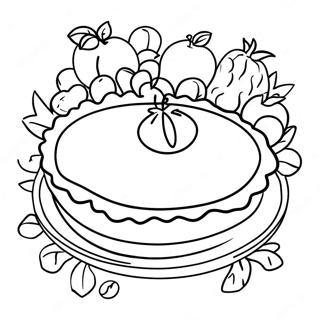 Page A Colorier De Tarte Aux Fruits Delicieuse 11298-9262