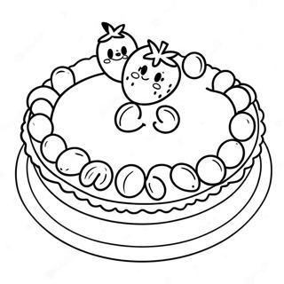 Page A Colorier De Tarte Aux Fruits Delicieuse 11298-9263