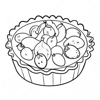 Page A Colorier De Tarte Aux Fruits Delicieuse 11298-9264