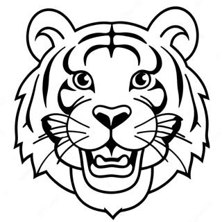 Page A Colorier De La Mascotte Tigre Lsu 11318-9277