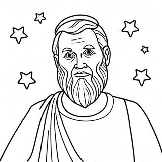 Page A Colorier Abraham Avec Des Etoiles 11358-9311