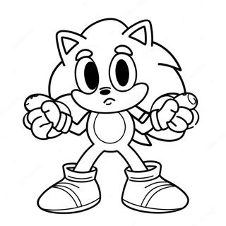 Page A Colorier Halloween Sonic 11407-9346