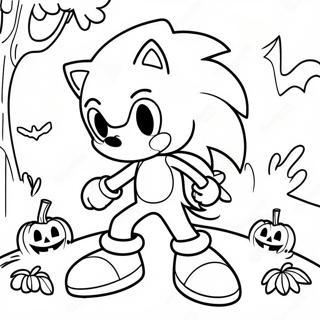 Page A Colorier Halloween Sonic 11407-9347