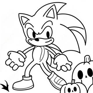 Page A Colorier Halloween Sonic 11407-9348