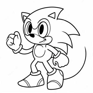 Page A Colorier Sonic En Fantome Effrayant 11408-9349