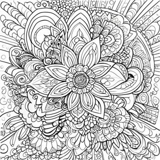 Page A Colorier Mandala Au Stylo Gel Vibrant 11458-9390