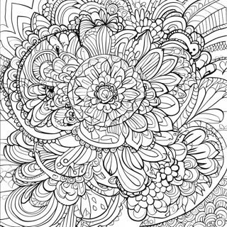 Page A Colorier Mandala Au Stylo Gel Vibrant 11458-9392