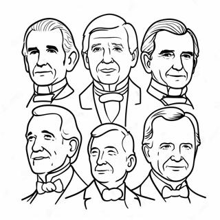 Page A Colorier Des Presidents 11467-9394