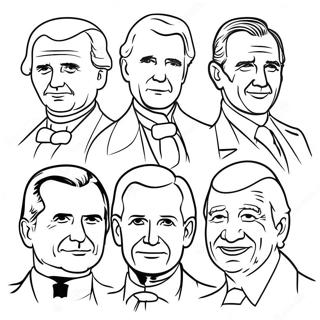 Page A Colorier Des Presidents 11467-9396