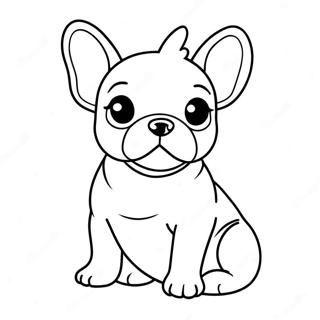 Page A Colorier De Chiot Frenchie Mignon 11498-9421