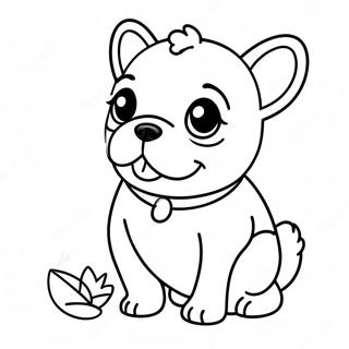 Page A Colorier De Chiot Frenchie Mignon 11498-9422