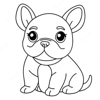 Page A Colorier De Chiot Frenchie Mignon 11498-9423