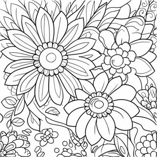 Page A Colorier De Belles Fleurs Pour La Fete Des Meres 11508-9429