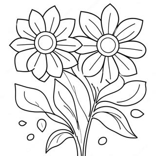 Page A Colorier De Belles Fleurs Pour La Fete Des Meres 11508-9430