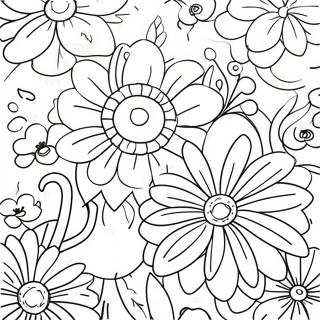 Page A Colorier De Belles Fleurs Pour La Fete Des Meres 11508-9431