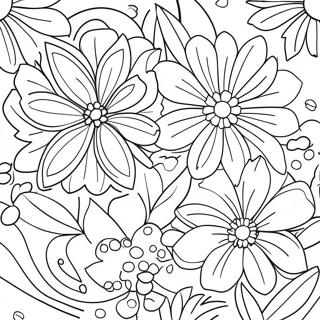 Page A Colorier De Belles Fleurs Pour La Fete Des Meres 11508-9432