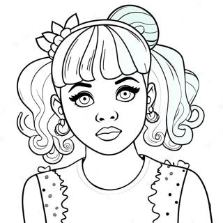 Page A Colorier De Melanie Martinez Avec Des Cheveux Colores 11528-9448