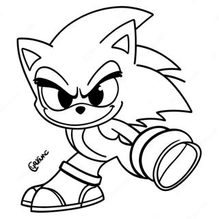 Sonic Argent Pages À Colorier