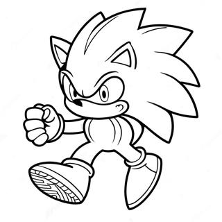 Page A Colorier De Sonic Argent 11577-9482