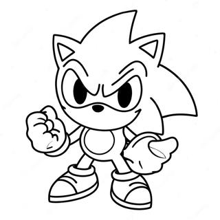 Page A Colorier De Sonic Argent 11577-9483