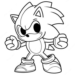 Page A Colorier De Sonic Argent 11577-9484