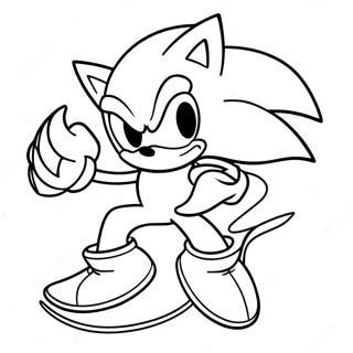 Page A Colorier De Sonic Argent En Action 11578-9486