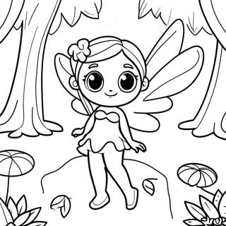 Page A Colorier De Fee Enchanteresse Dans Une Foret 11588-9494