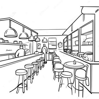 Restaurant Pages À Colorier