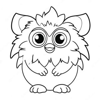 Page A Colorier De Furby Mignon Avec De Grands Yeux 11638-9533