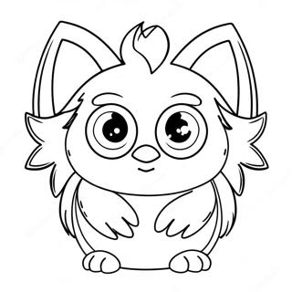 Page A Colorier De Furby Mignon Avec De Grands Yeux 11638-9535