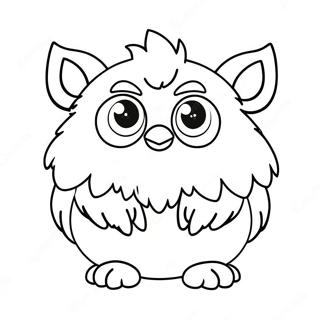 Page A Colorier De Furby Mignon Avec De Grands Yeux 11638-9536