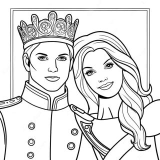 Prince Et Princesse Pages À Colorier