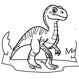 Vélociraptor Pages À Colorier