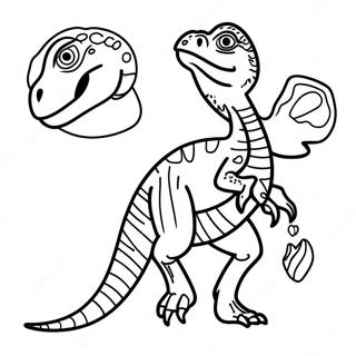 Page A Colorier Velociraptor 1171-934