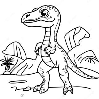 Page A Colorier Velociraptor 1171-935