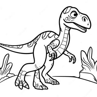 Page A Colorier Velociraptor 1171-936