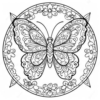 Page A Colorier De Mandala De Papillon Unique 11737-9610