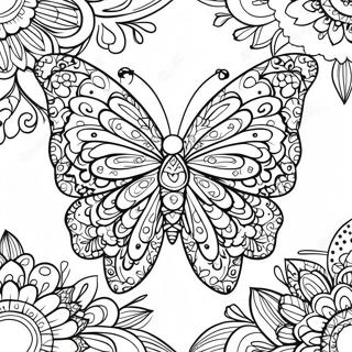 Page A Colorier De Mandala De Papillon Unique 11737-9611