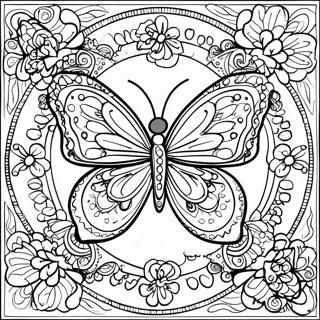 Page A Colorier De Mandala De Papillon Unique 11737-9634