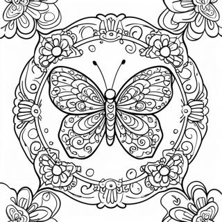 Page A Colorier De Mandala De Papillon Unique 11737-9636