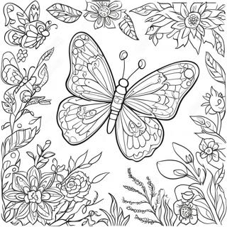 Page A Colorier De Jardin De Papillons Complexe 11738-9639