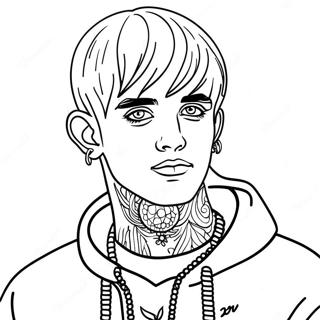 Lil Peep Pages À Colorier