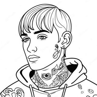 Page A Colorier De Lil Peep 11757-9651