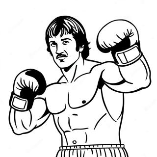 Page A Colorier De Boxe De Rocky Balboa 11767-9658