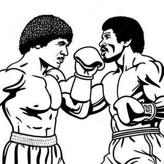 Page A Colorier De Rocky Contre Apollo Creed 11768-9663