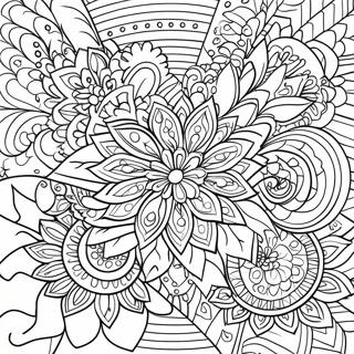 Page A Colorier De Mandala De Fleurs De Relaxation 11797-9676