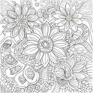 Page A Colorier De Motifs De Fleurs De Relaxation Complexes 11798-9677