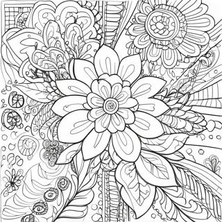 Page A Colorier De Motifs De Fleurs De Relaxation Complexes 11798-9679