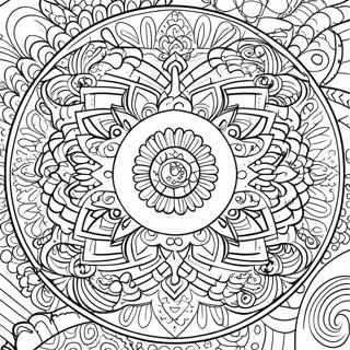 Page A Colorier Mandala Satisfaisant 11807-9684