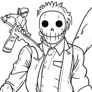 Page A Colorier Chainsaw Man 1181-944